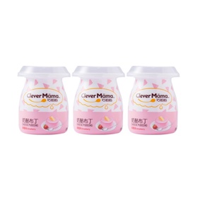 Clever Mama Käsepudding-Erdbeergeschmack 118g*3